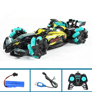 ماشین کنترلی RC مدل F1 طرح دودزا زرد remote control RC car model F1 shot 1:20 -اسباب بازی